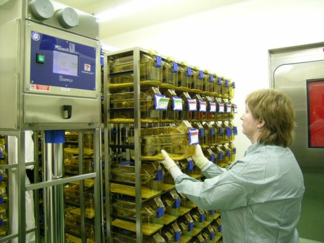 Box de rosegadors de la unitat de Biocontenció del CReSA.